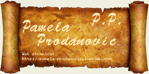 Pamela Prodanović vizit kartica